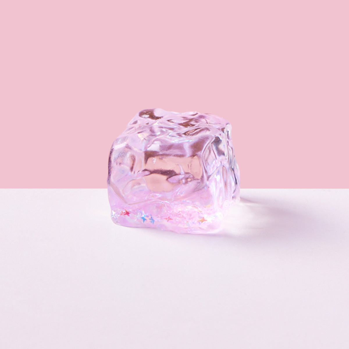 Blingbling Purple Ice Cube Squishy Toy