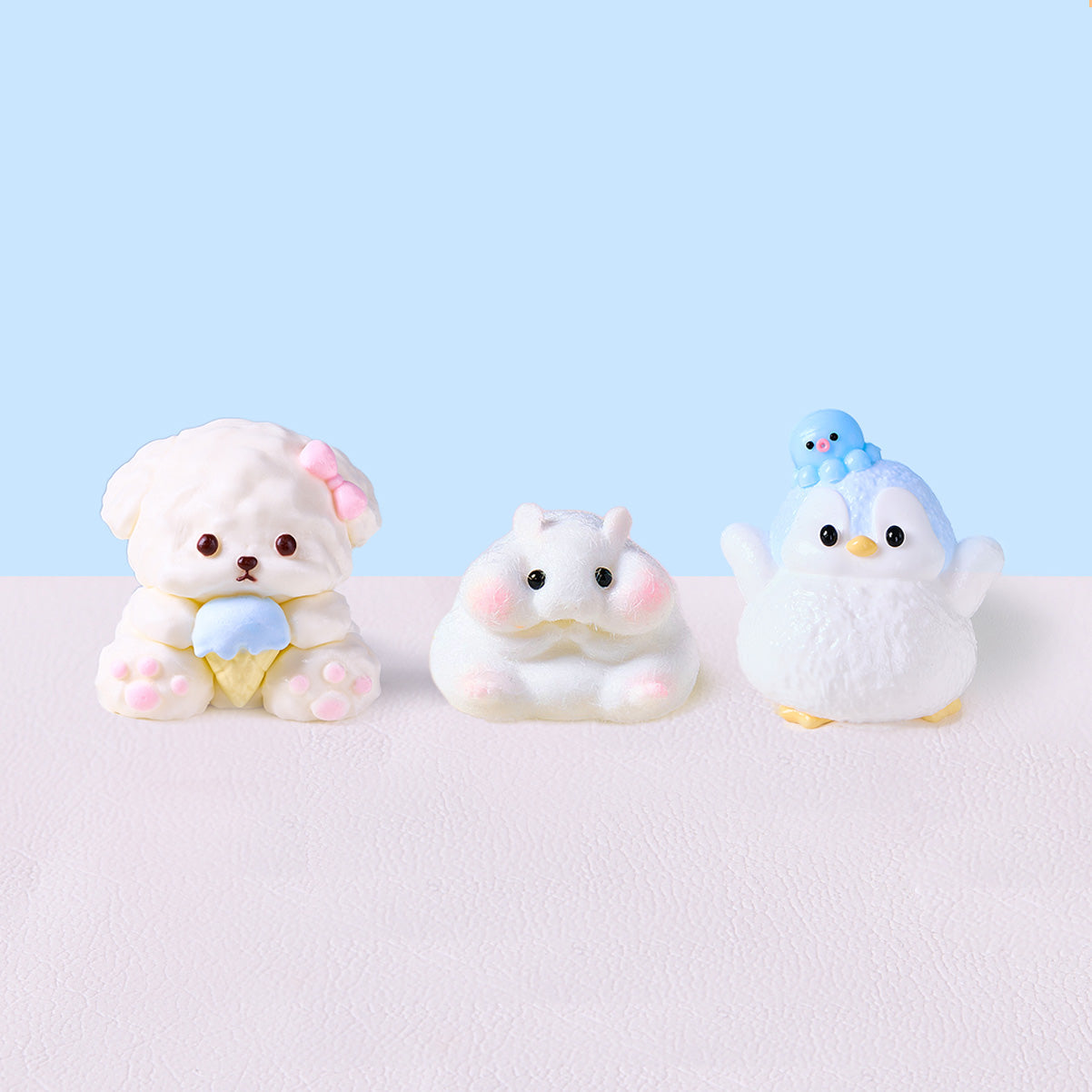 White Cute Animal Set Squishy Toy