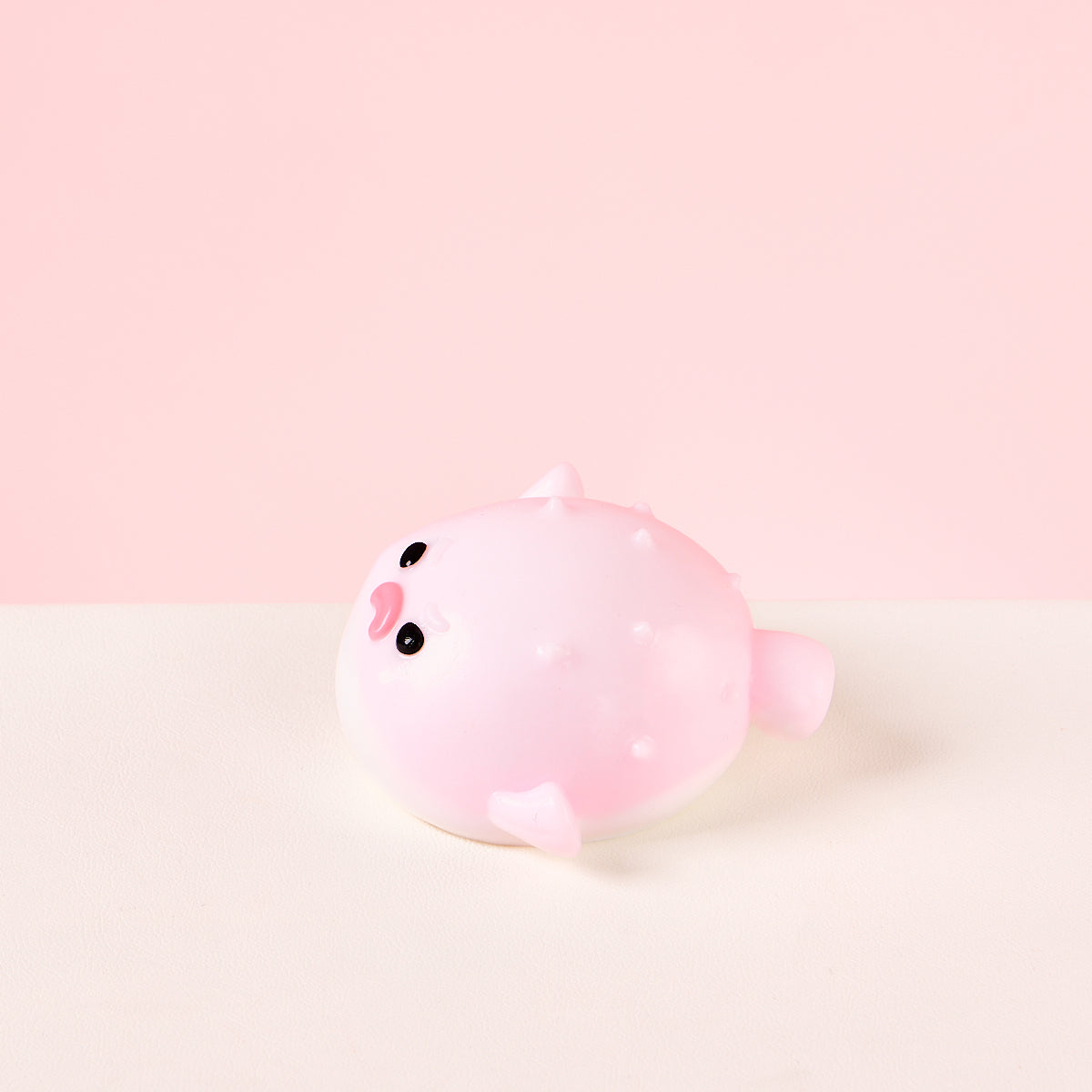 Pink Pufferfish Squishy Toy