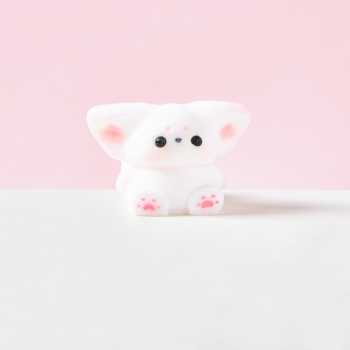 Flocked Cute Fox Squishy Toy