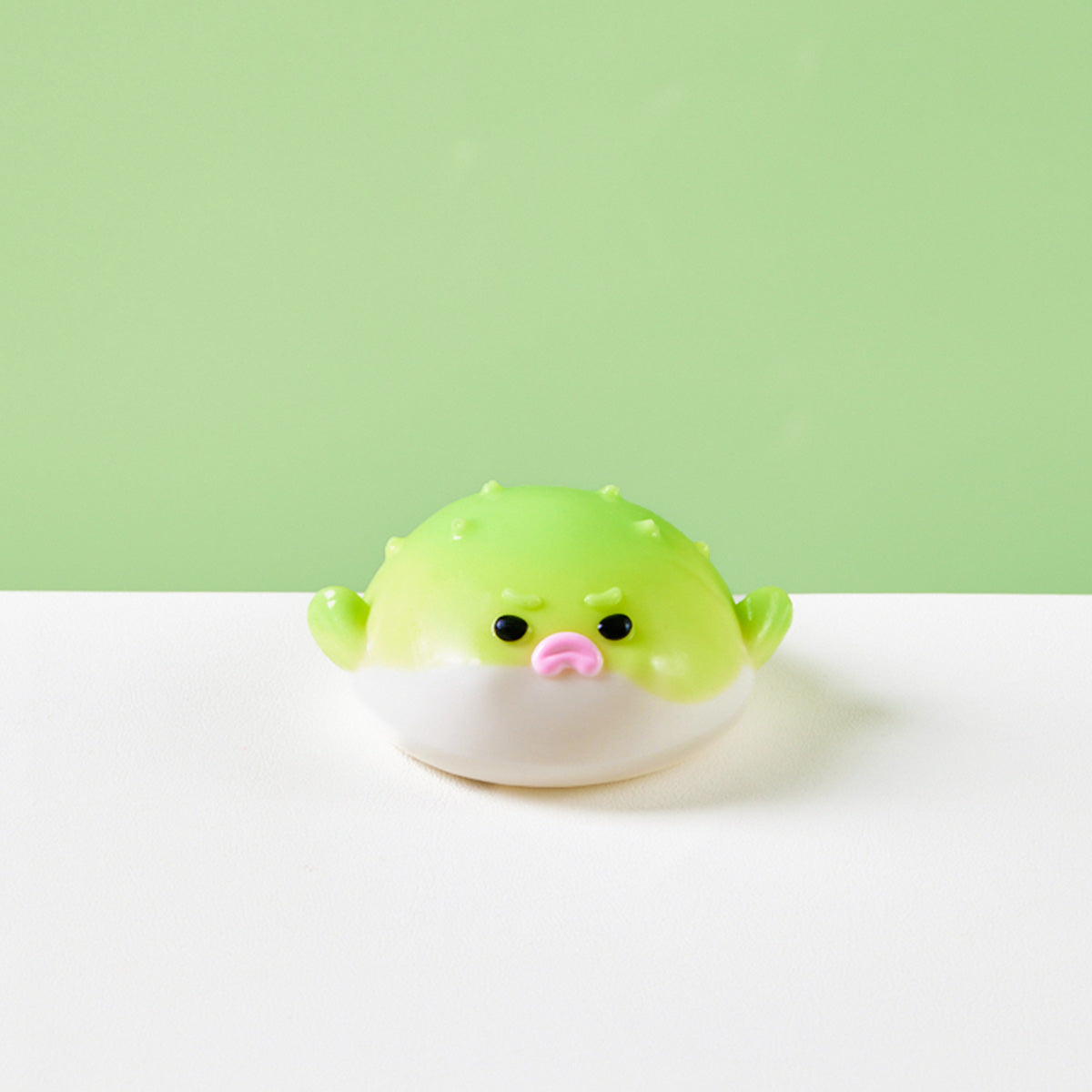 Green Pufferfish Squishy Toy