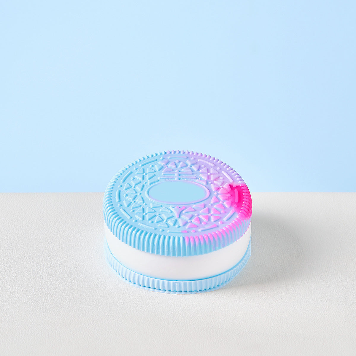 Blue-white Cookie Sandwich Squishy Toy