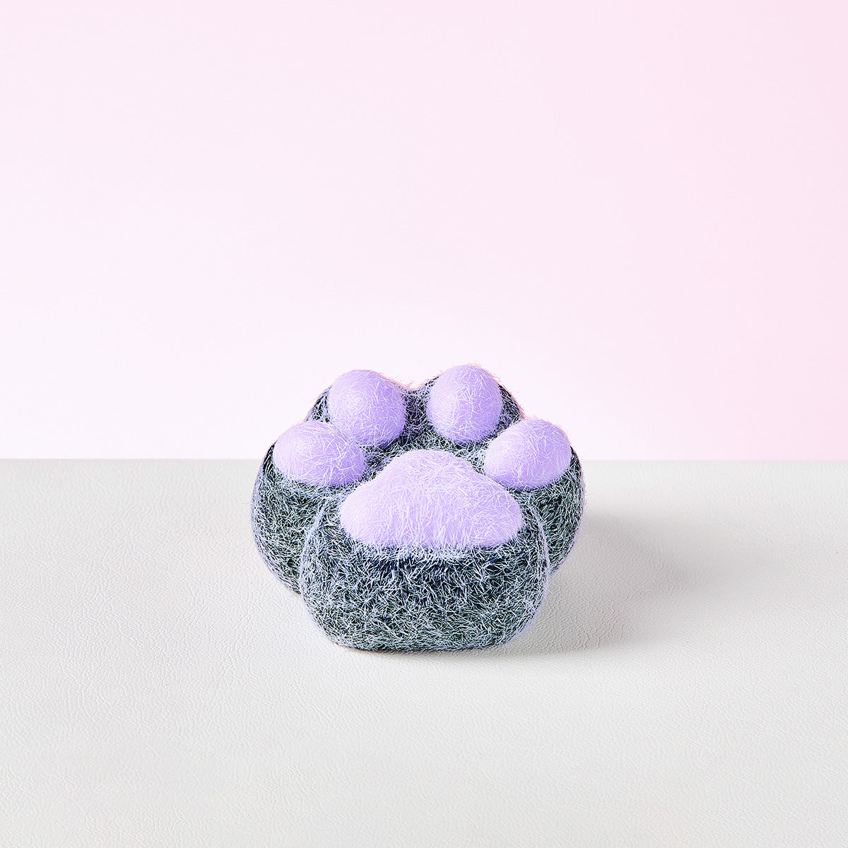 Flocked Black-purple Paw Squeeze Toys
