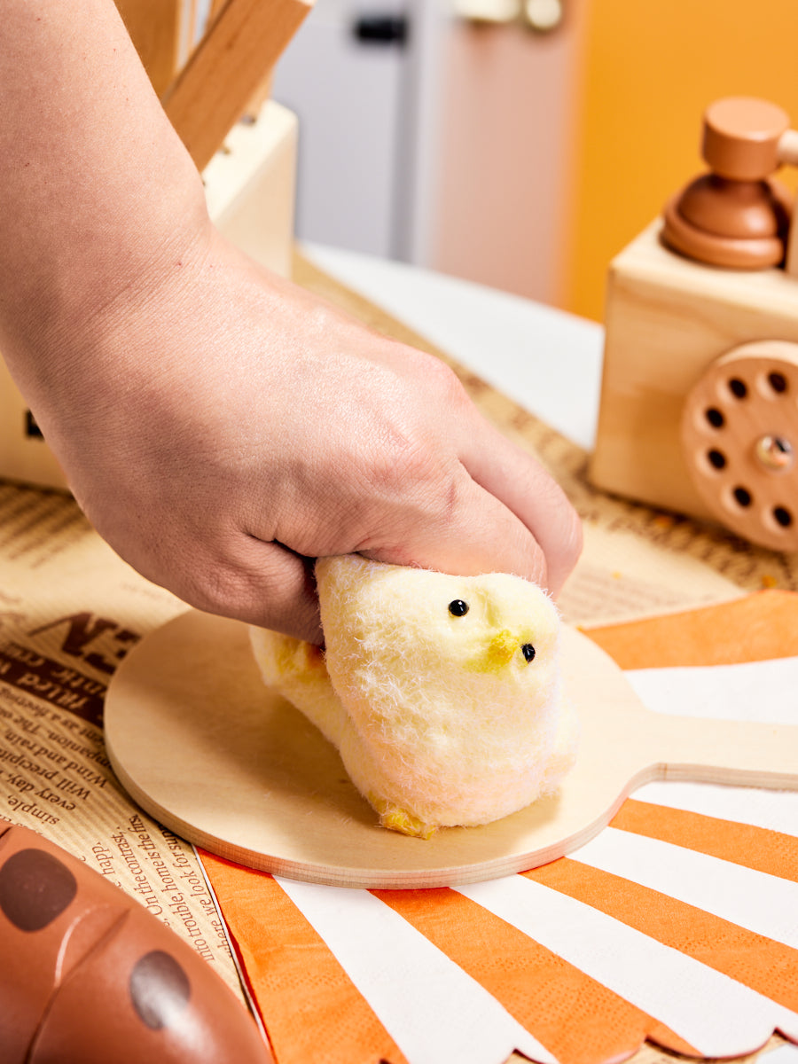 Flocked Chick Squishy Toy