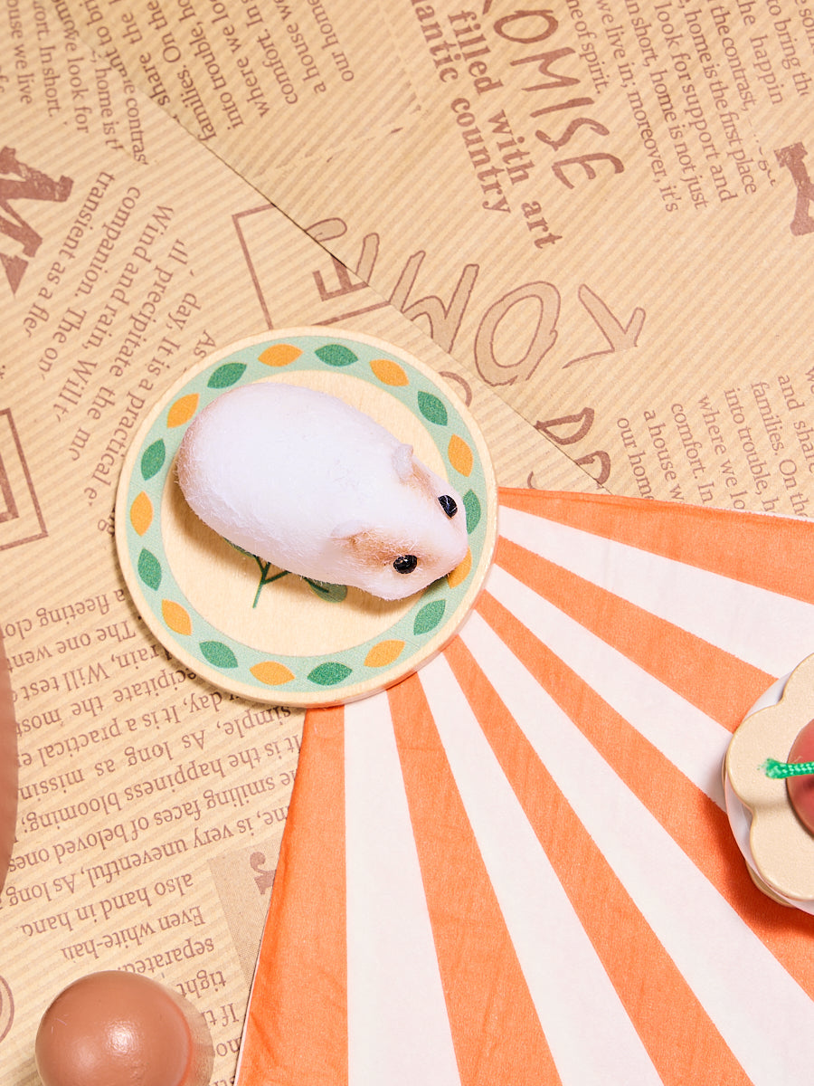 Flocked Mini Guinea Pig Squishy Toy