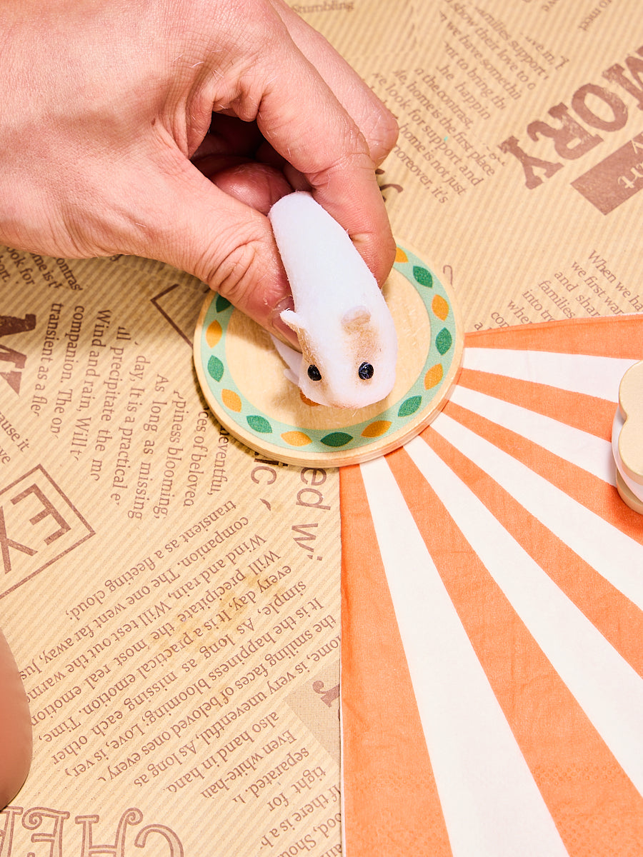 Flocked Mini Guinea Pig Squishy Toy
