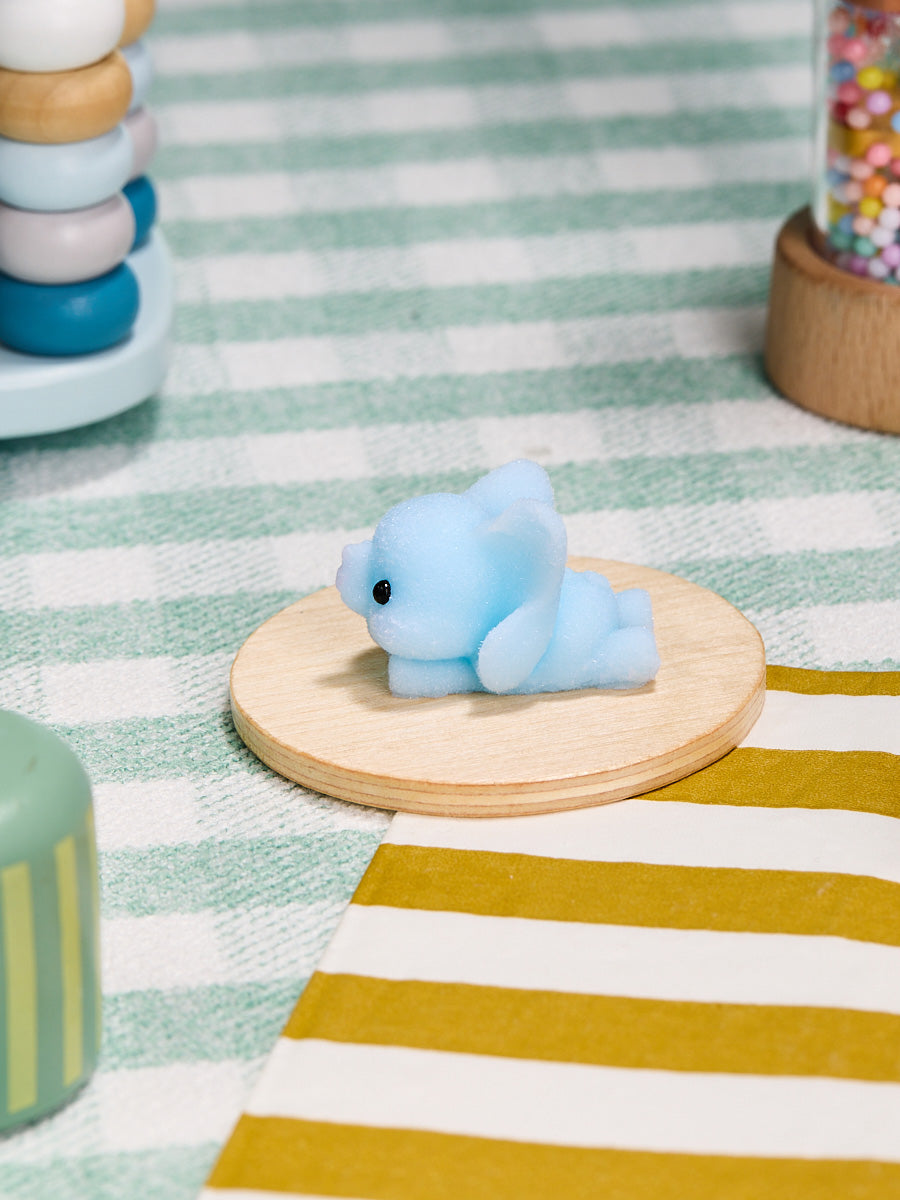 Flocked Mini Elephant Squishy Toy