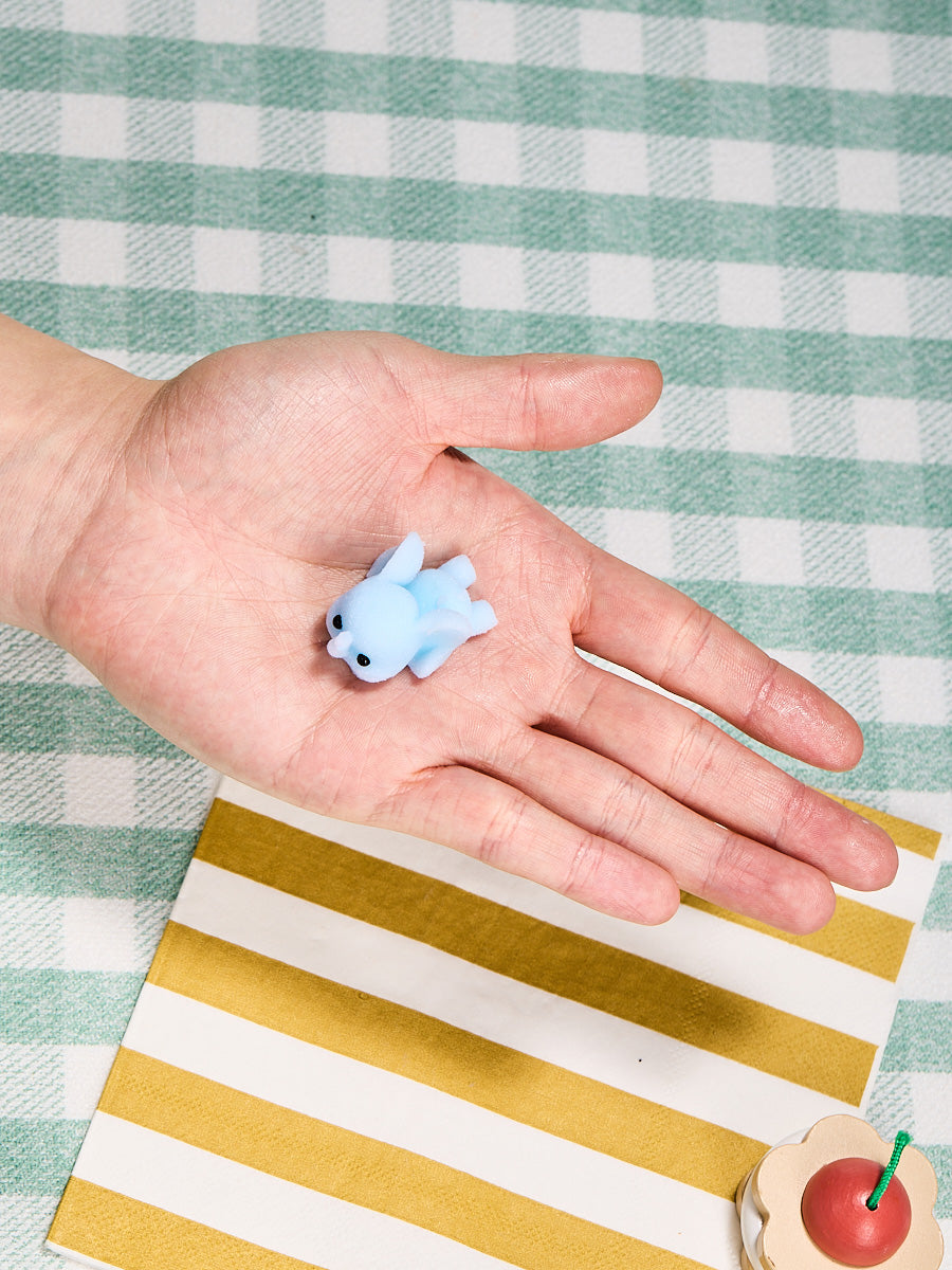 Flocked Mini Elephant Squishy Toy