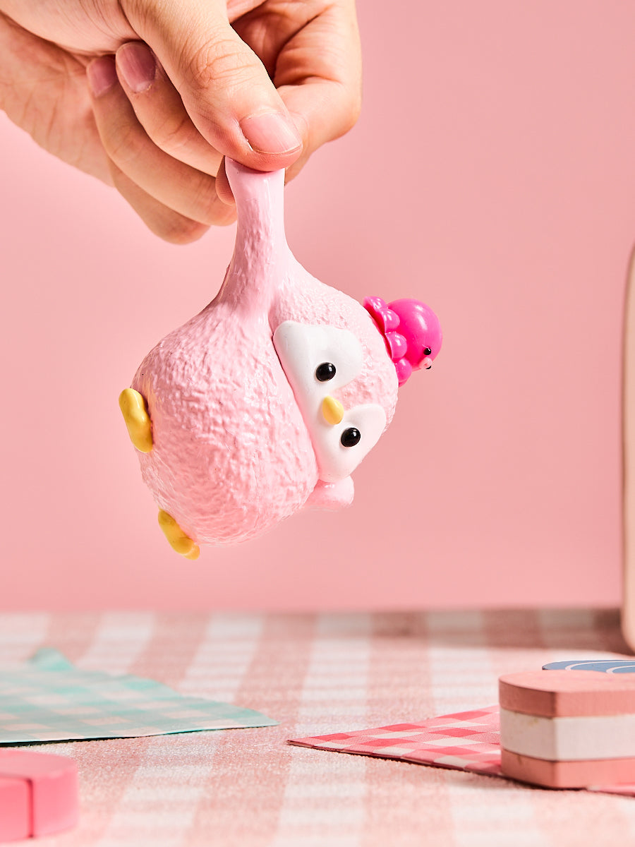 Pink Penguin Squishy Toy