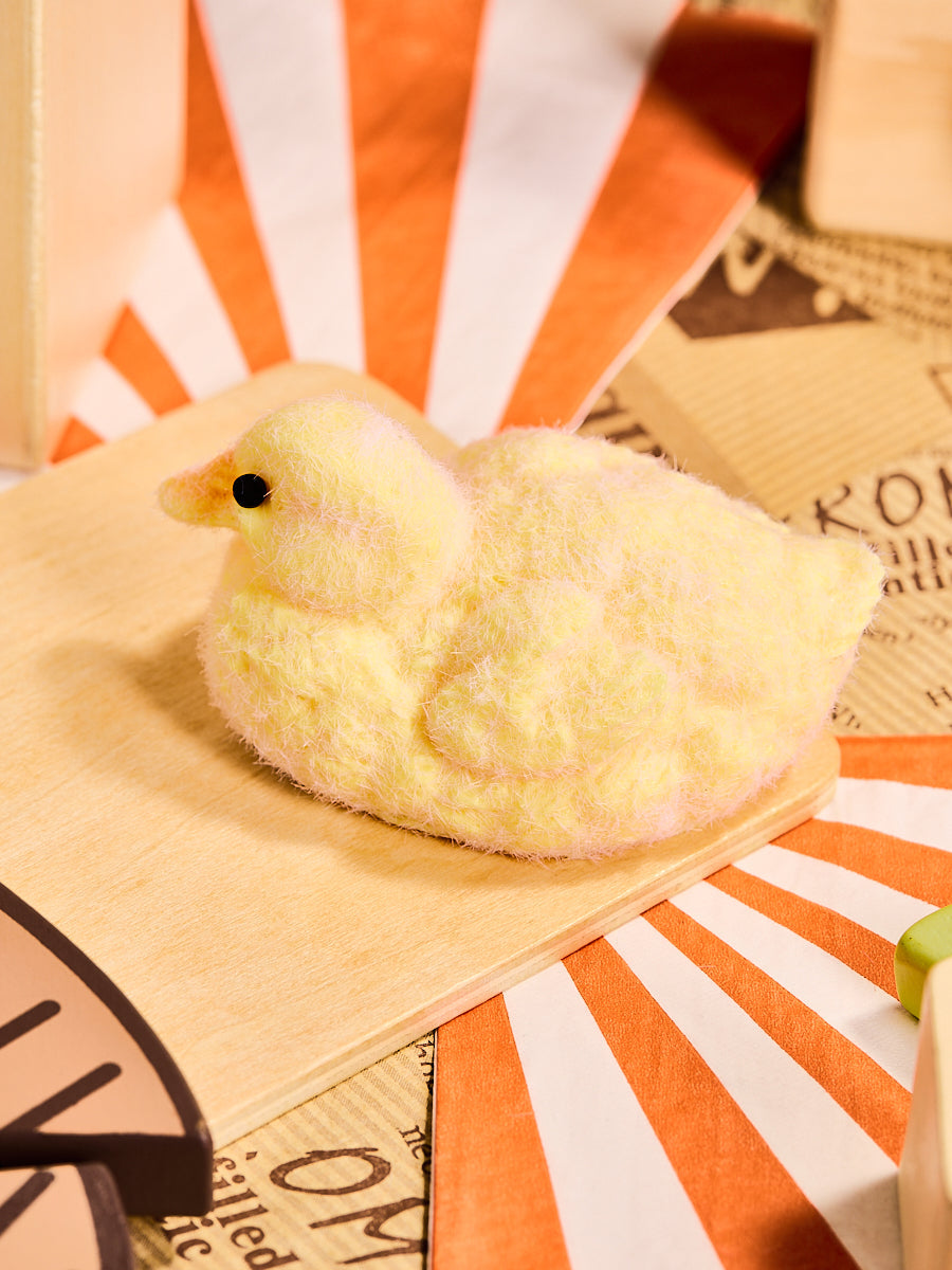 Flocked Duck Squishy Toy