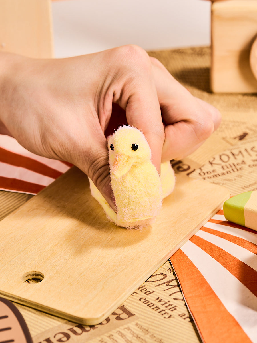 Flocked Duck Squishy Toy