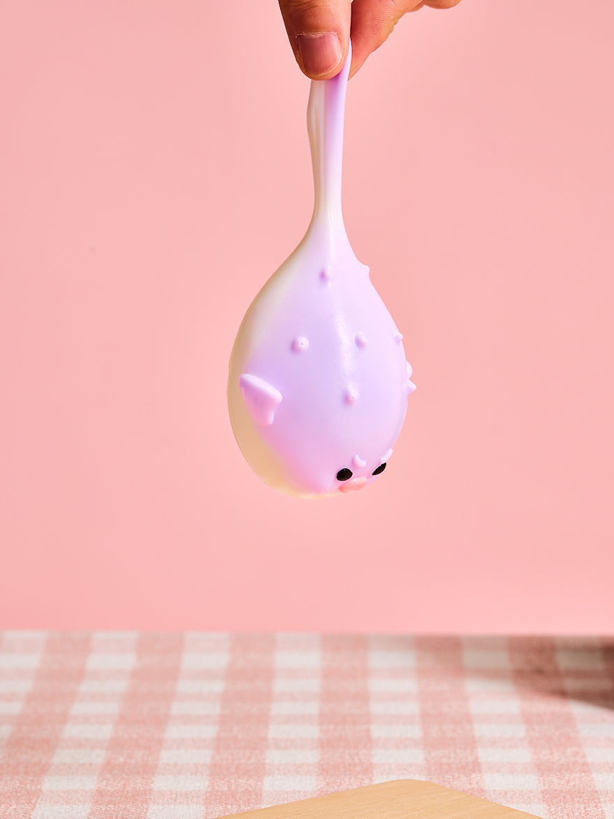 Purple Pufferfish Squishy Toy