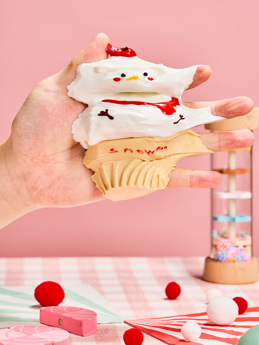 Snowman Ice Cream Squishy Toy