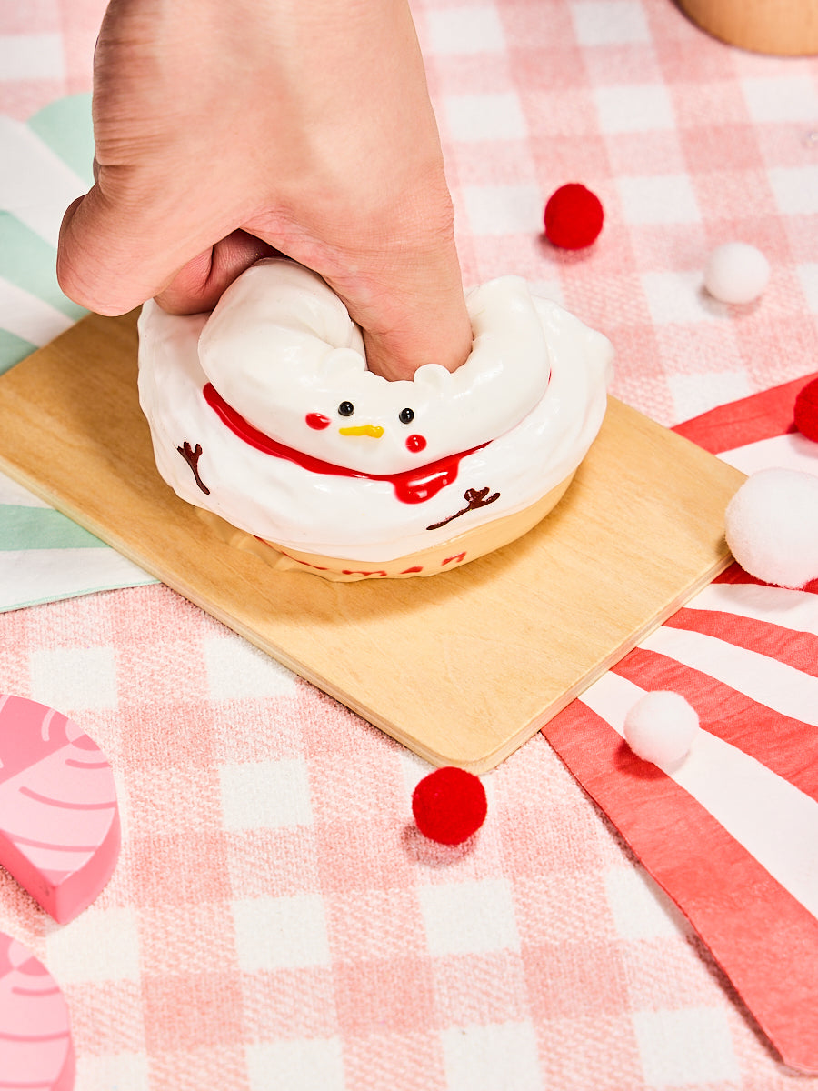 Snowman Ice Cream Squishy Toy