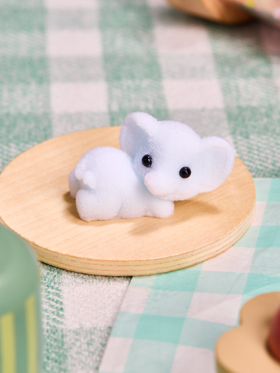Flocked Cute Elephant Squishy Toy