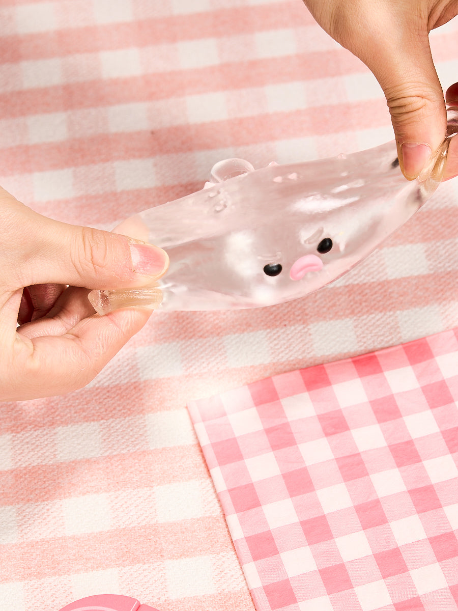 Transparent Pufferfish Squishy Toy
