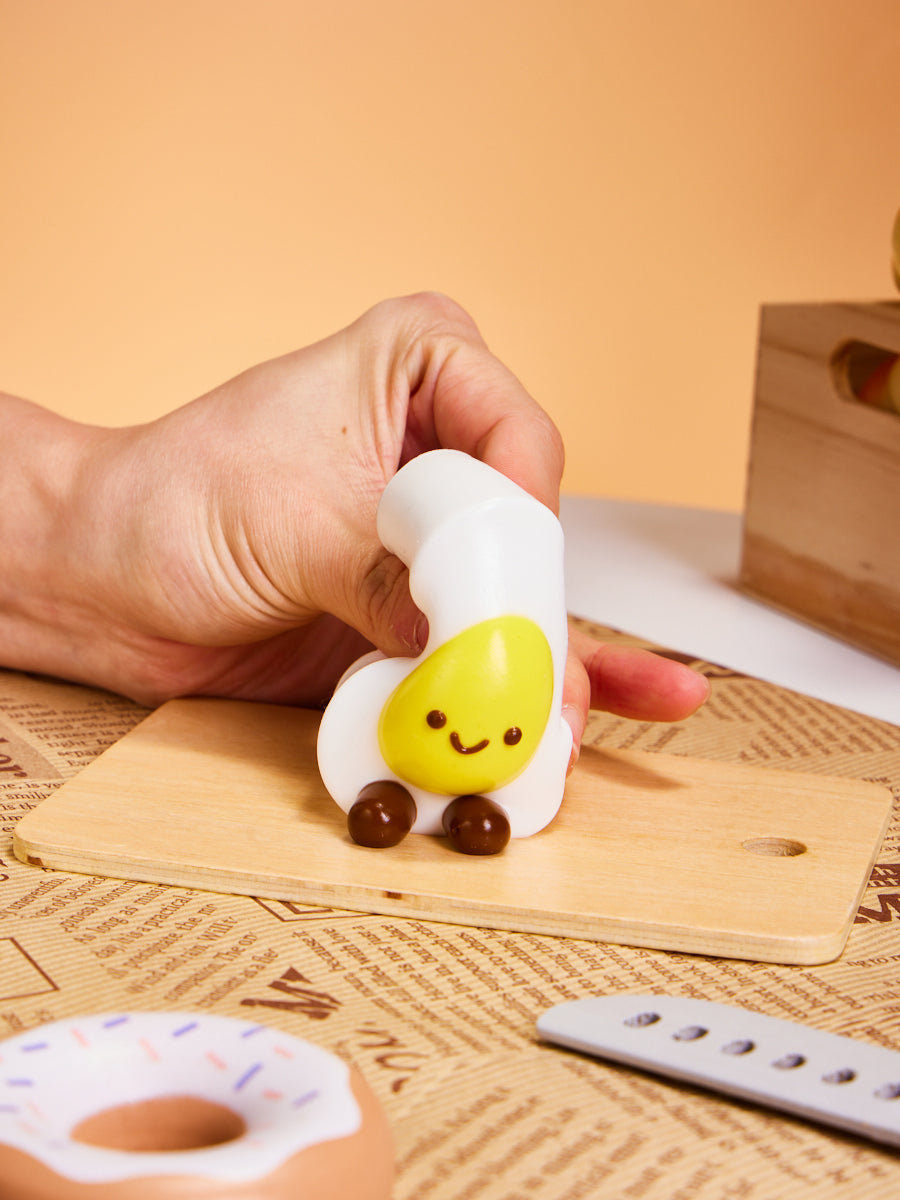 Cute Fried Egg Squishy Toy