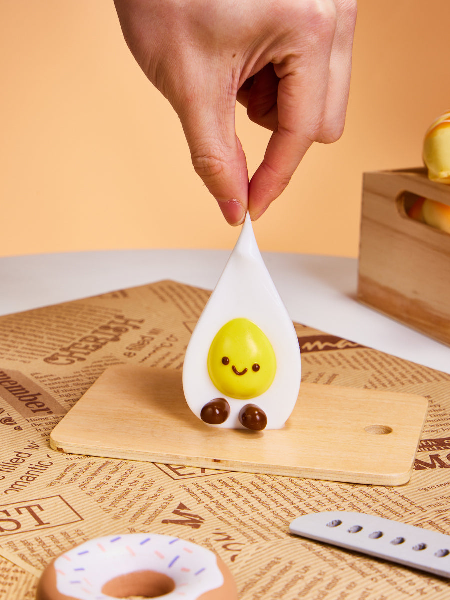 Cute Fried Egg Squishy Toy