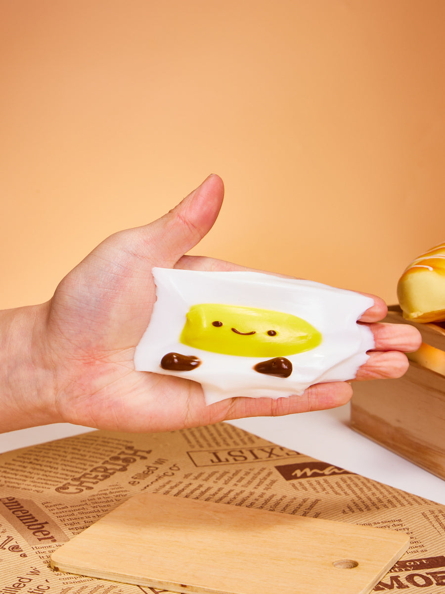 Cute Fried Egg Squishy Toy