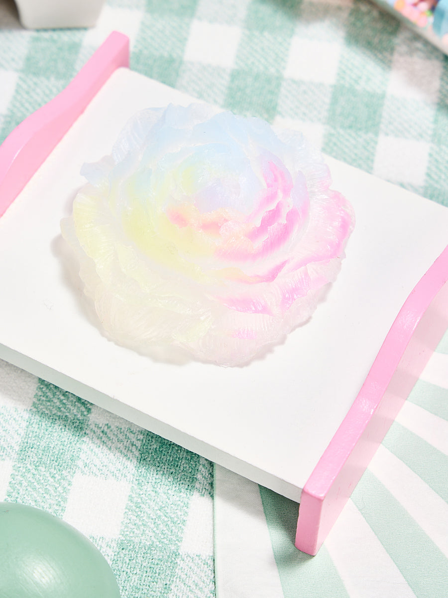 Transparent-colorful Peony Flower Squishy Toy