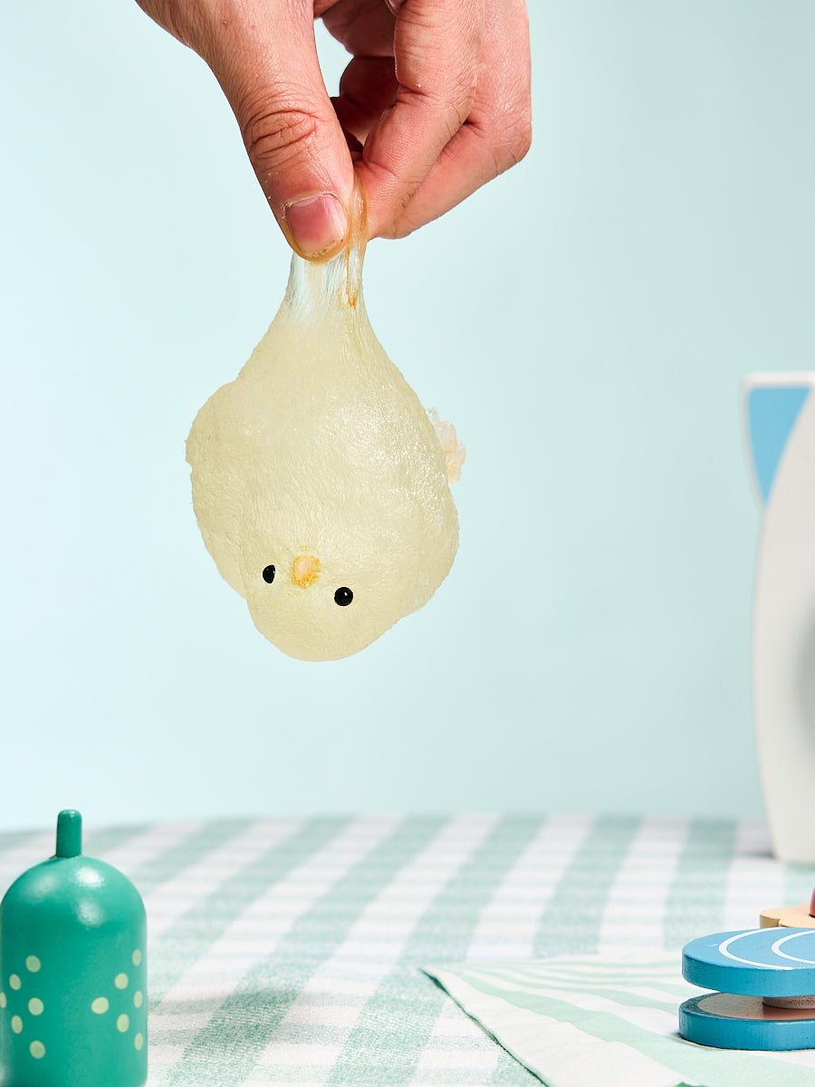 Transparent-yellow Chick Squishy Toy