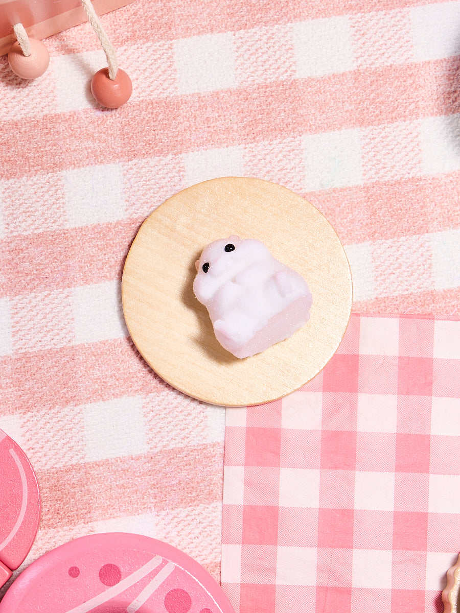 Flocked Mini Hamster Squishy Toy
