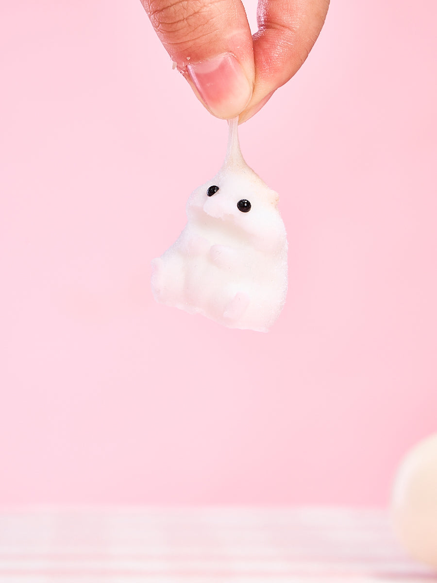 Flocked Mini Hamster Squishy Toy