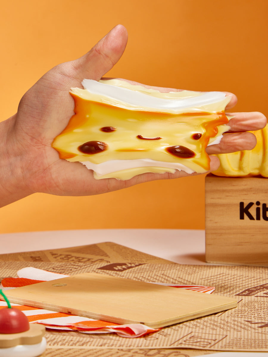 Cute Square Cookies Squishy Toy