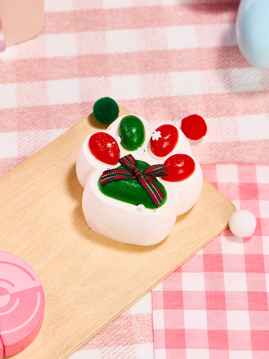 Christmas Kitten Paw Squishy Toy