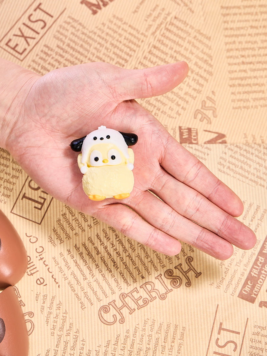 Cute Penguin with Dog Hat Squishy Toy