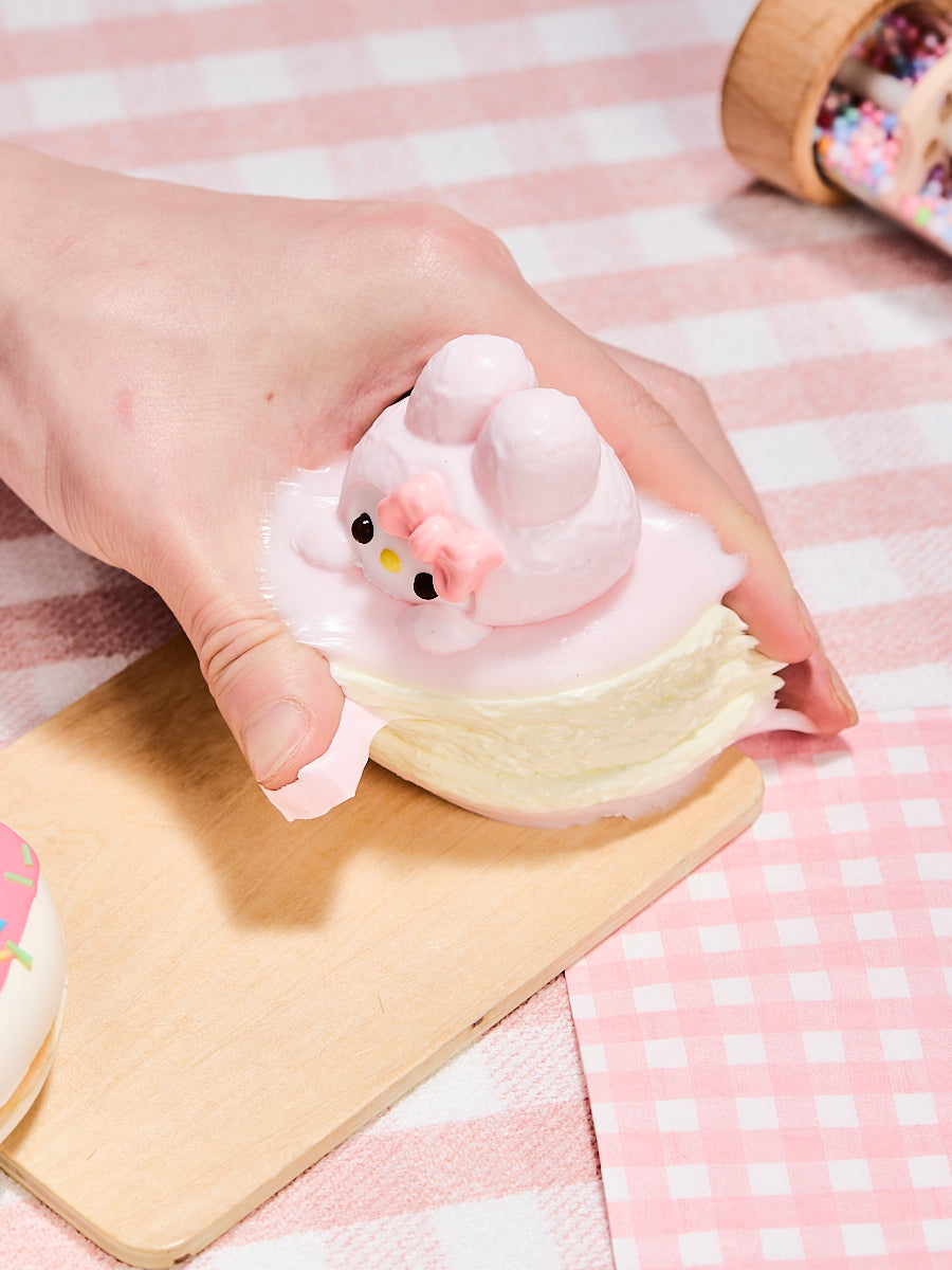 Pink Melody Macaron Squishy Toy