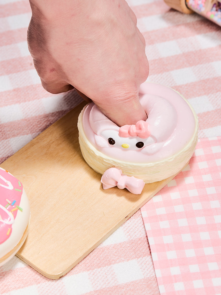 Pink Melody Macaron Squishy Toy