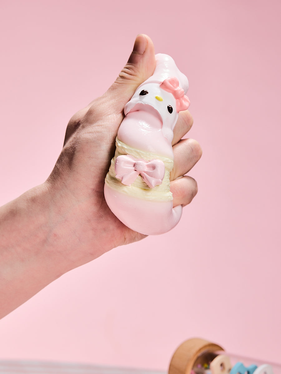 Pink Melody Macaron Squishy Toy