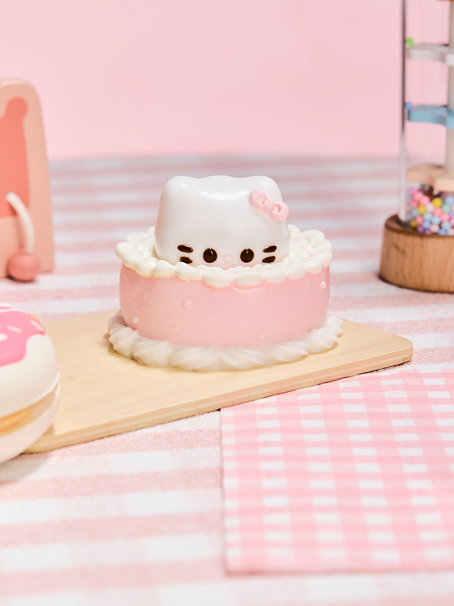 Pink Kitten Birthday Cake Squishy Toy