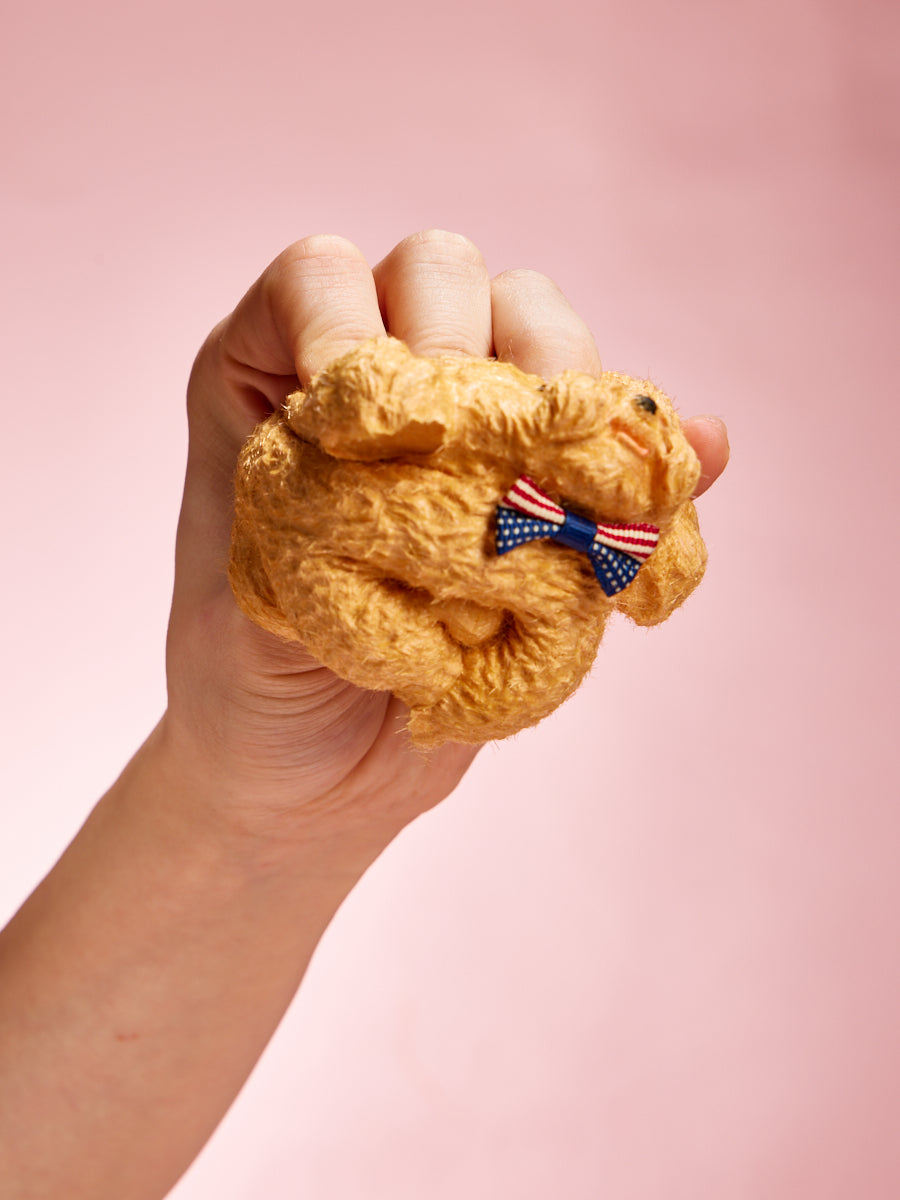 Flocked Poodle Dog Squishy Toy