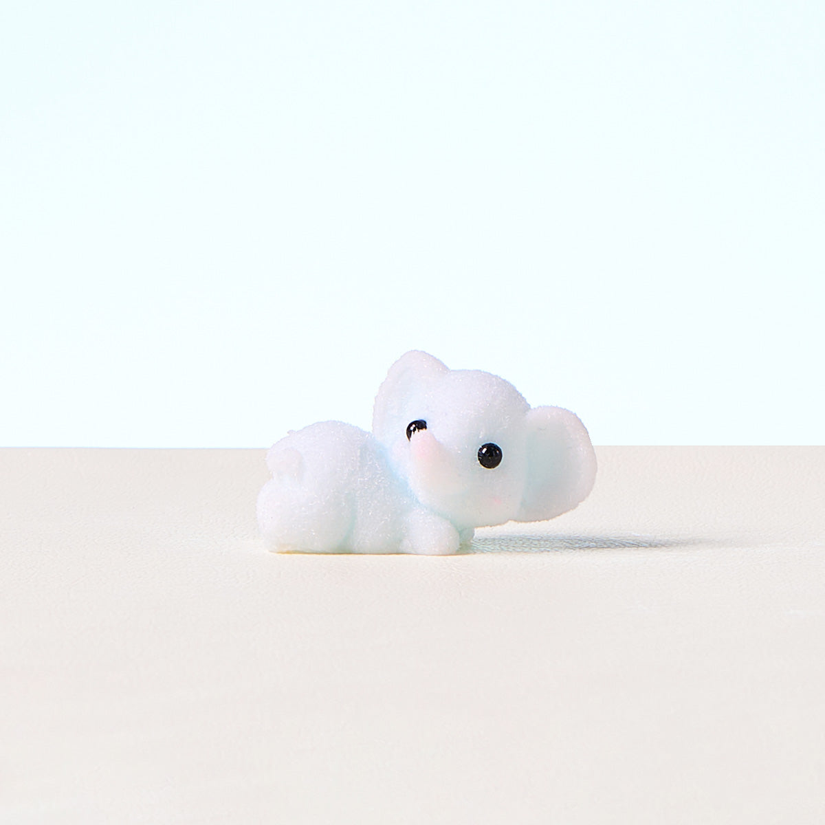 Flocked Cute Elephant Squishy Toy