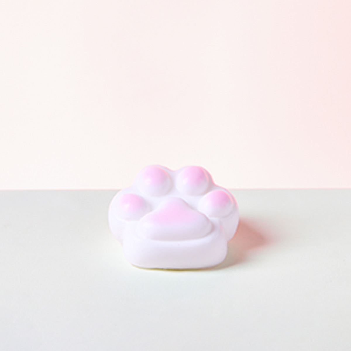 Big White-pink Paw Squishy Toy
