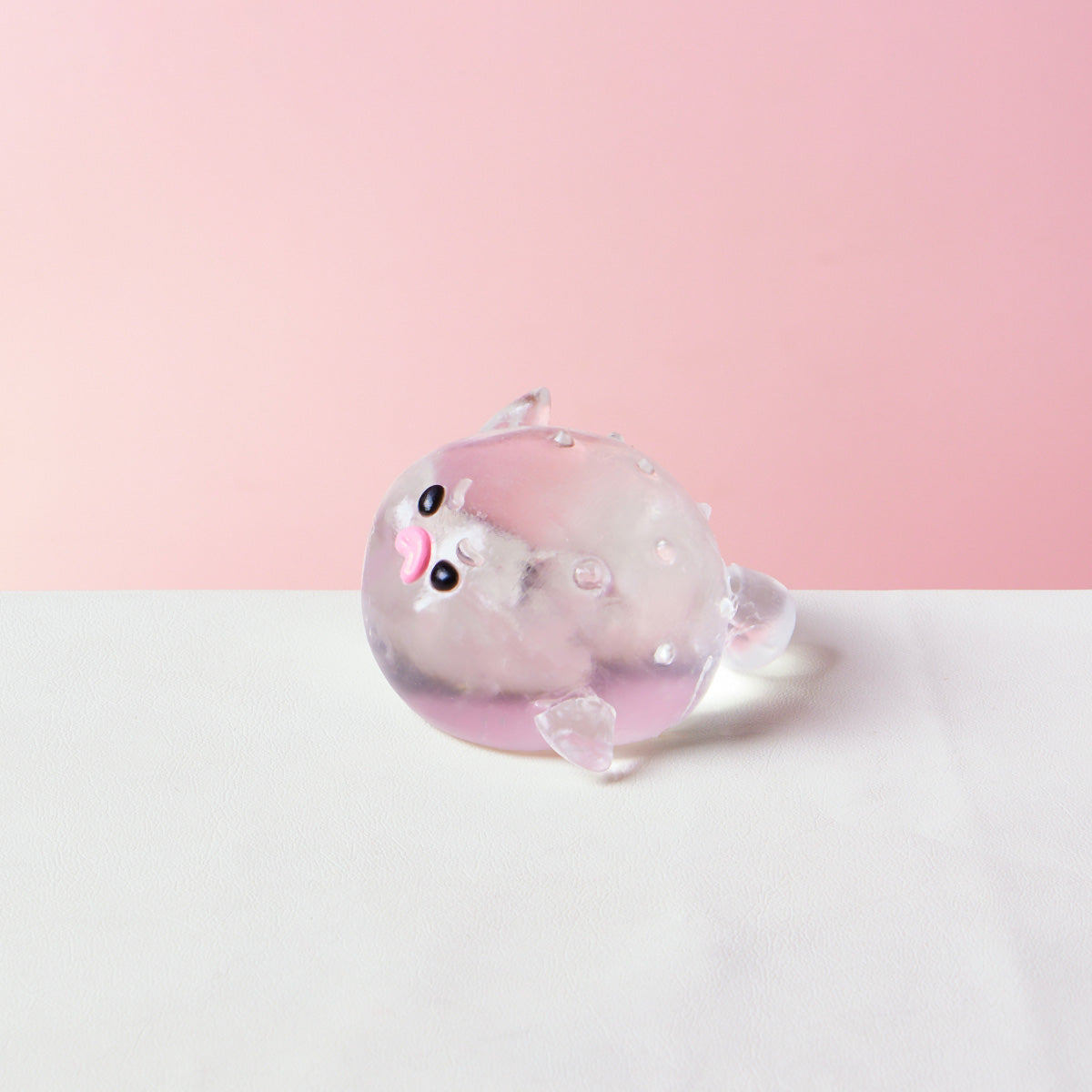 Transparent Pufferfish Squishy Toy