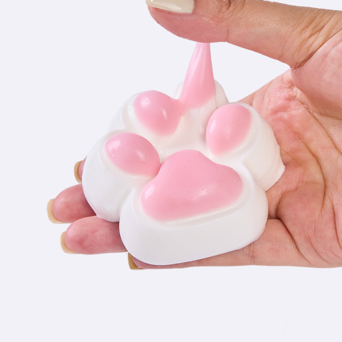 100g White-pink Paw Squishy Toy