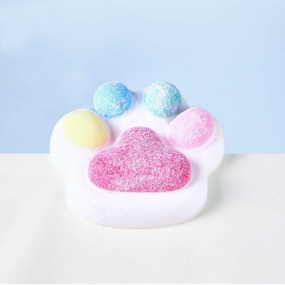 Flocked Big Colorful Paw Squishy Toy
