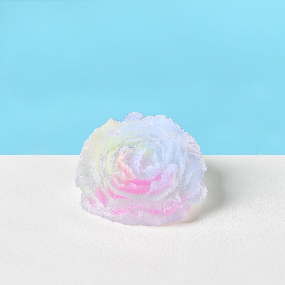 Transparent-colorful Peony Flower Squishy Toy