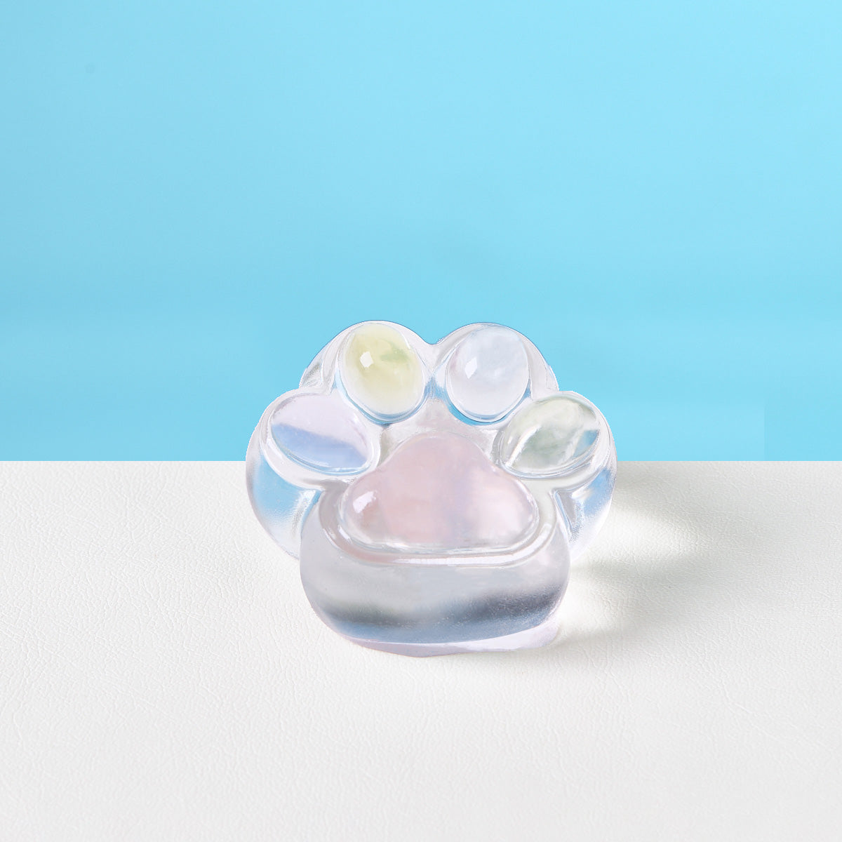 Transparent-light-colorful Paw Squishy Toy