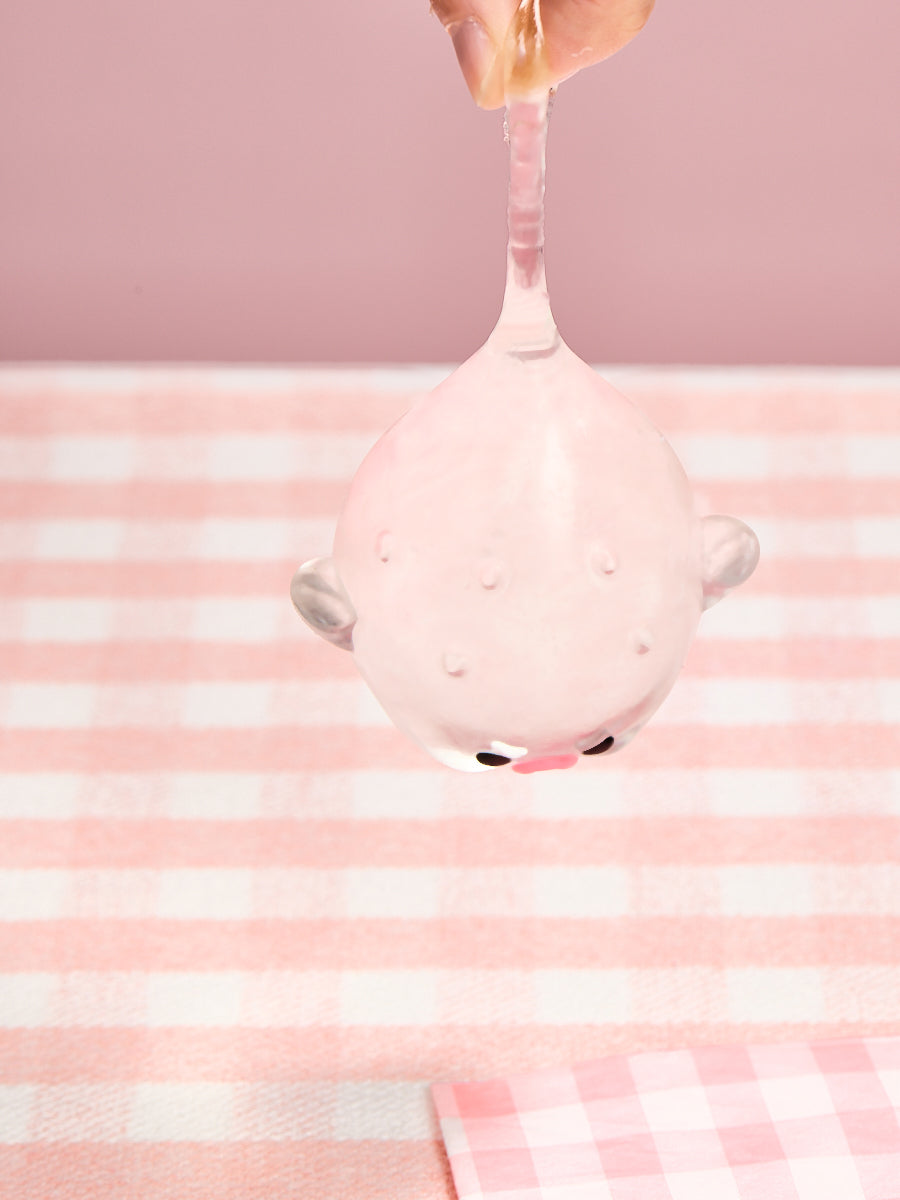 Transparent Pufferfish Squishy Toy