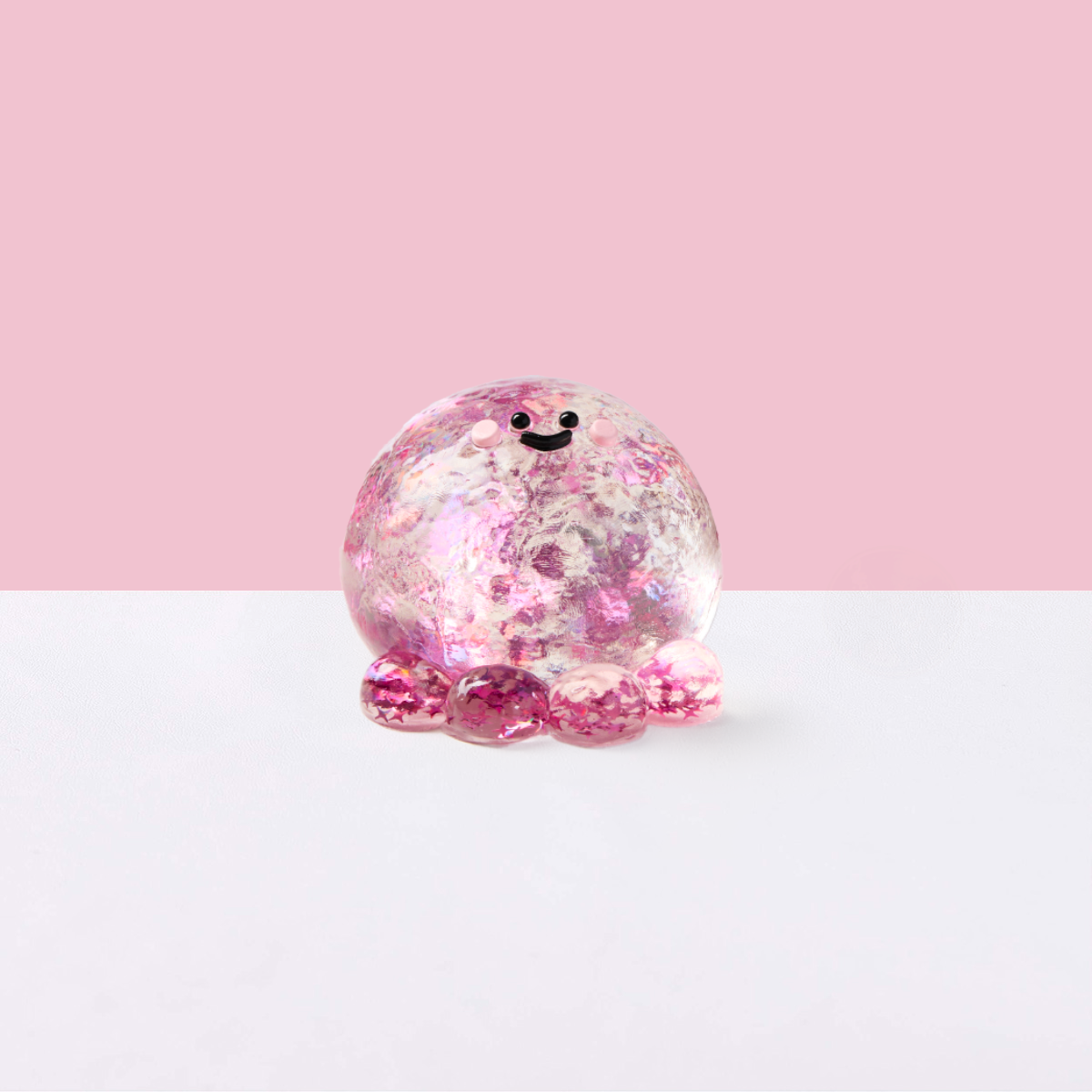 Blingbling Fuchsia Octopus Squishy Toy