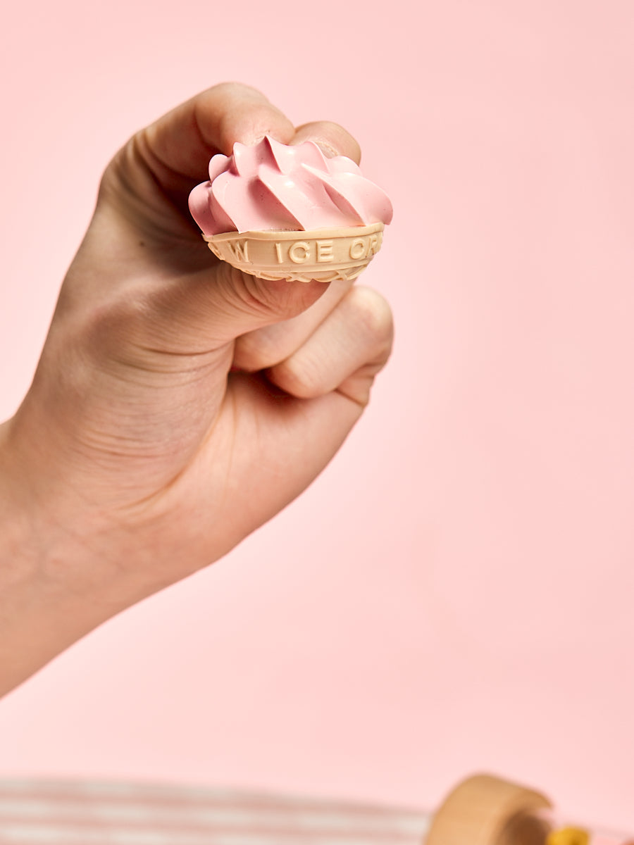 Pink Ice Cream Squishy Toy