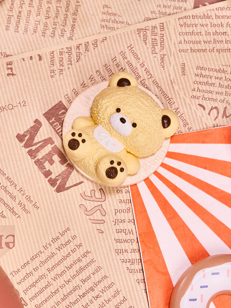 Light Yellow Bear Squishy Toy