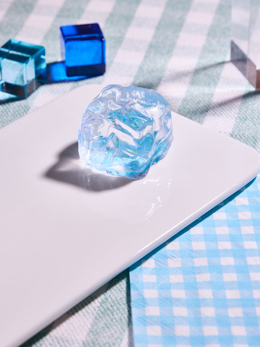 Blingbling Blue Ice Cube Squishy Toy