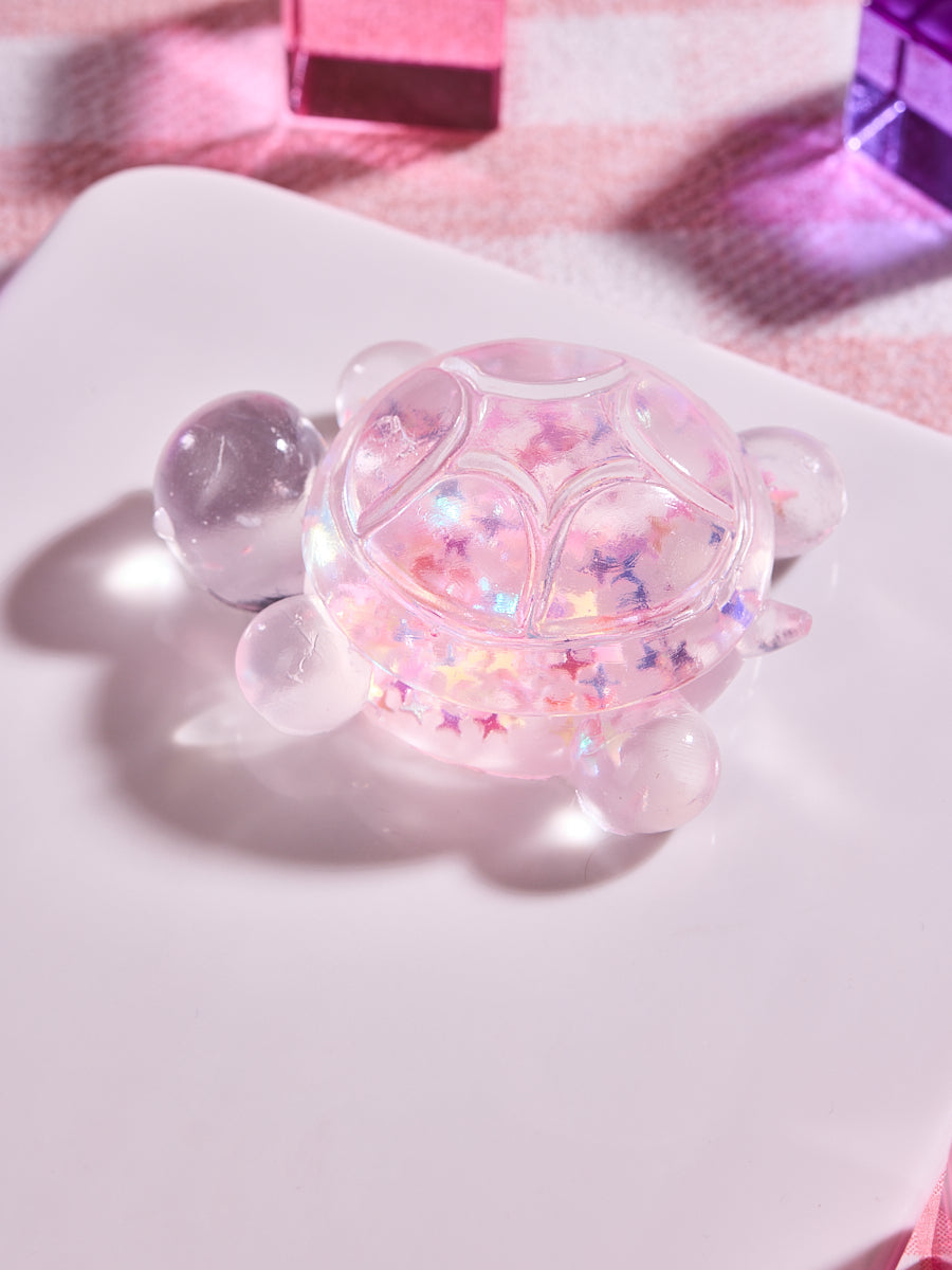 Blingbling Pink Turtle Squishy Toy