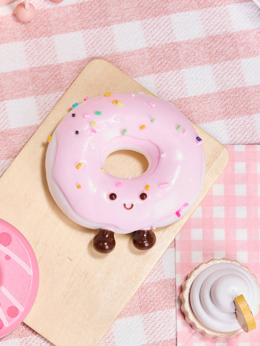 Cute White-pink Donut Squishy Toy