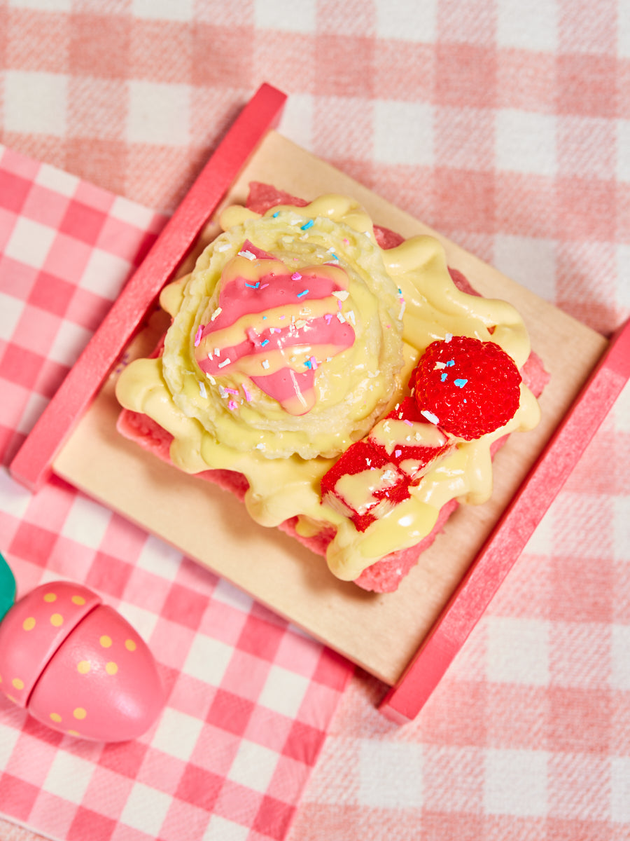 Strawberry Bread Squishy Toy